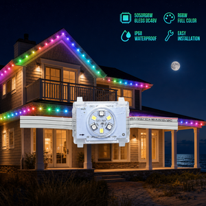 Luz Puntual Decorativa para Exteriores RGBW 48V, Resistente al Agua con Clasificación IP68, Modelo Jellyfish Ucs2904, para Iluminación Navideña Permanente - Product Image 1