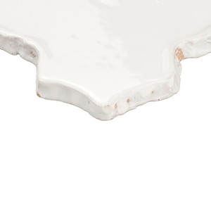 Piastrella Arabesca Bianca Vitri 11,5 X 15 Cm Smaltata con Bordi Irregolari - Product Image 2