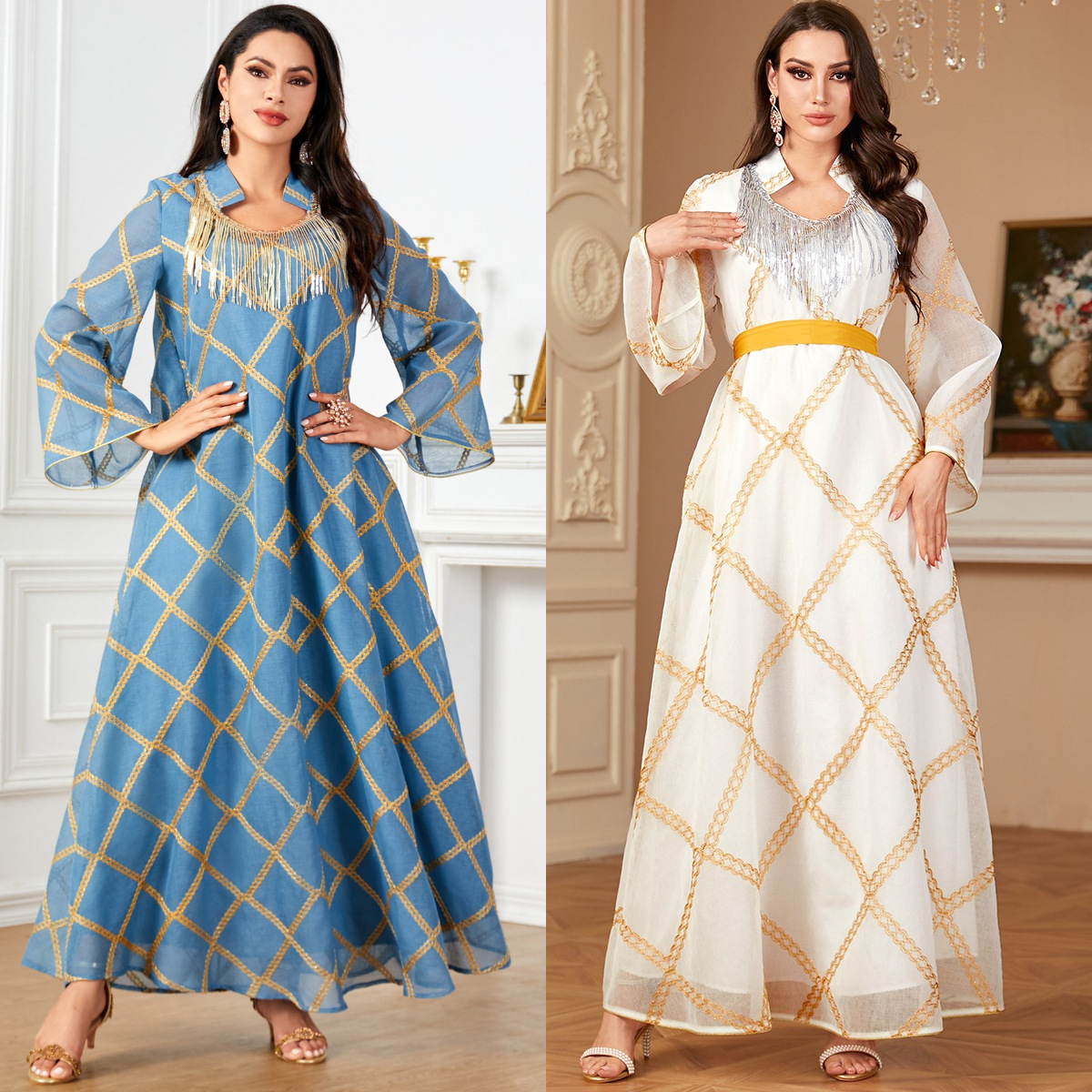 W-17 New Style Cross Border Women's Long Dress, Muslim Middle Eastern Robe,  Malay Indonesian Dress| Alibaba.com