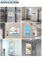 Настенный ЖК-дисплей Лифт рекламный экран дисплей Лифт Digital Signage