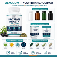 Capsules pour la santé de la prostate avec du palmier nain pour hommes, bloqueur de DHT - Aide à soutenir la santé des voies urinaires et de la prostate chez l'homme