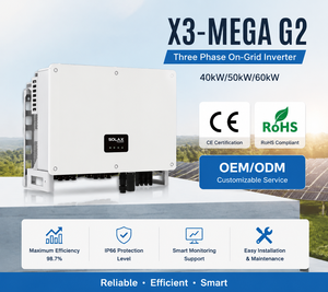 Onduleur Solaire Triphasé <span class=keywords><strong>SolaX</strong></span> X3-MEGA G2 60kW <span class=keywords><strong>50kW</strong></span> 40kW 6 MPPT 32A avec Scan IV Intelligent pour Photovoltaïque Industriel Connecté au Réseau - Product Image 5