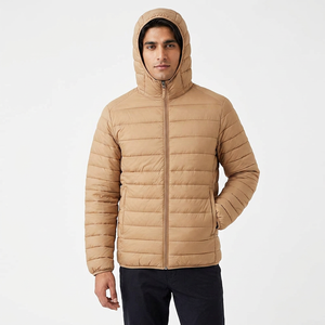 Customized Size High Quality Puffer <b>Jacket</b> for Men Unique Design with Stand Collar <b>Winter</b> Canvas Solid Color <b>Cheap</b> Price - Product Image 1
