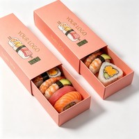 Caja Biodegradable para Sushi, Contenedor de Alimentos para Llevar, Caja Biodegradable para Sushi