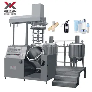 XINYOU Men Women Skin Care Products Making Machinery Cosmetic Vacuum Homogenizing Emulsifier Manufacturing Mixing Machine