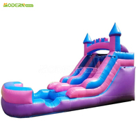 Parc gonflable de qualité commerciale, toboggan aquatique extérieur combiné et château gonflable, divertissement gonflable