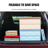 Coffre de voiture Boîte de déménagement en plastique Caisse empilable Bacs de rangement pliable Caisse de stockage Boîte palette en plastique pliable