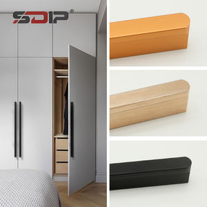 Puxadores Modernos Pretos de Liga de Alumínio para Portas de Armário, Gavetas e Móveis de Cozinha, Quarto, Cômoda e Sala de Estar, Ferragens para Vila - Product Image 5