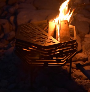 Braciere Riscaldante in Acciaio Inox, Stufa <span class=keywords><strong>a</strong></span> <span class=keywords><strong>Legna</strong></span> Portatile con Forno Inferiore <span class=keywords><strong>per</strong></span> Cucina all'Aperto e Campeggio - Product Image 4