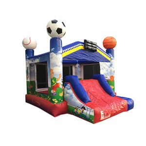Château gonflable de football pour la Journée sportive des enfants, avec toboggan, pour usage commercial et domestique, idéal pour les soirées et les villas, haute performance - Product Image 2