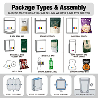 Sachets d'emballage pour snacks, pochettes personnalisées imprimées en plastique pour chips de banane, sachets stand-up de marque supérieure PT