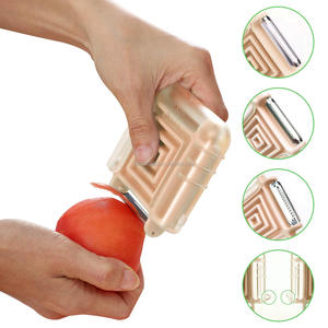 Pelapatate Julienne OEM 3 in 1 pelapatate per pelapatate <span class=keywords><strong>pomodoro</strong></span> carote zucchine con girevole, Julienne, seghettato - Product Image 3