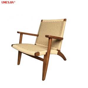 Moderne Nordic Designer Sessel Lounge Stuhl Wohnzimmer möbel Asche holz Rahmen Freizeit Stuhl Weben Papier rattan seil - Product Image 3