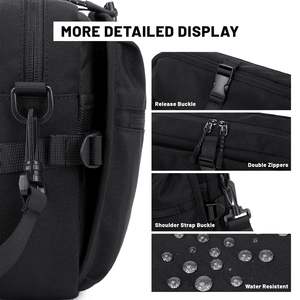 Men's Polyester Crossbody <b>Messenger</b> <b>Bag</b> with Multi-Compartments Adjustable Strap Water-Resistant <b>BAG</b> for Daily Travel and Sports - Product Image 5