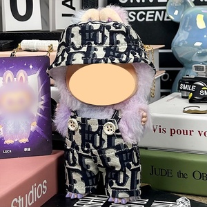 Cho Labubu Nhỏ C Túi Đầu Tiên & Thứ Hai Thế Hệ Móc Chìa Khóa Thơm Màu Đen Gió Hoa Trà Quần Áo Mặt Dây Chuyền Cho Labubu Chỉ Quần Áo - Product Image 6