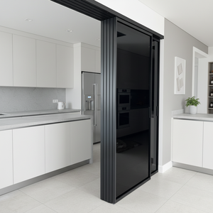 Système parfait <span class=keywords><strong>de</strong></span> <span class=keywords><strong>porte</strong></span> <span class=keywords><strong>coulissante</strong></span> sans <span class=keywords><strong>rail</strong></span> <span class=keywords><strong>de</strong></span> plancher, coulissant libre, libérant <span class=keywords><strong>de</strong></span> l'espace - Product Image 1