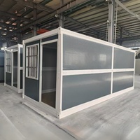 Maison préfabriquée pliable, bâtiment modulaire pliable pour chantier de construction, logement des travailleurs, projet de camp