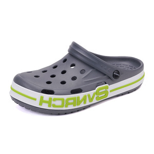 Men's And Women's <b>Clogs</b> White Thick Soled Non Slip Beach Sandals With Letter Pattern Summer Style XT886 - Product Image 5