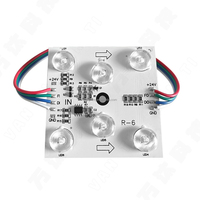 Modules LED RGBW carrés 5W DC24V programmables, module pixel blockchain IP67 pour éclairage publicitaire, boîte lumineuse de plafond
