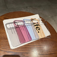 Coque de téléphone transparente ultra-fine 18 ProMax pour iPhone 17 Pro Max Air 16 15 14 13 12 Plus, en acrylique PC rigide et mince