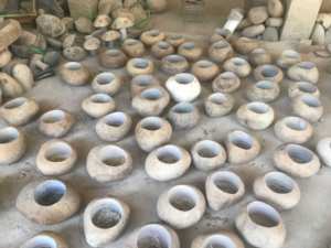 مصنع المهنية حار بيع الجرانيت الطبيعي طويل القامة ونحيف أصيص الزهور للنباتات للاستخدام الداخلي والخارجي - Product Image 5