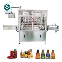 Machine de remplissage automatique haute précision en acier inoxydable pour bouteilles en verre de 100 à 5000 ml pour sauce tomate, confiture, miel, lait, huile, jus