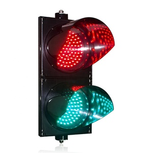 Sinal de Trânsito LED Vermelho e Verde de 8 Polegadas com 2 Unidades e Carcaça em PC - Preço de Fábrica - Product Image 1