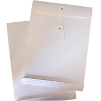 Sac de rangement pour archives, grande enveloppe, format A4, papier cartonné blanc épaissi, personnalisable, de haute qualité, robuste, sac de classement