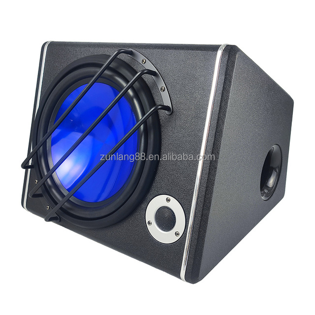 Factory Built in Amplified 12 Inch Car Subwoofer with Tweeter 120W 12" Car Active Subwoofer Sound Car Speakers Box