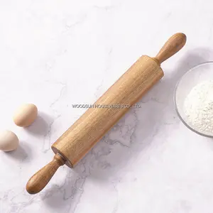 Woodsun Hot Selling Nudelholz Rodillo De Madera Wood Dough Rolling Pin Manufacturer