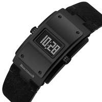 2026 Neuerscheinung Luxus Sport Digitaluhr Futuristisch-Retro Vintage-Design Kuhlederarmband 316L Stahl Zinklegierung Gehäuse 50m Wasserdicht