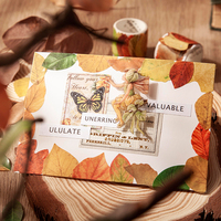 50 pièces de rubans Washi et autocollants vintage à motifs de feuilles de plantes et feuilles tombées pour DIY, scrapbooking, décoration, junk journal, collage, papeterie et loisirs créatifs