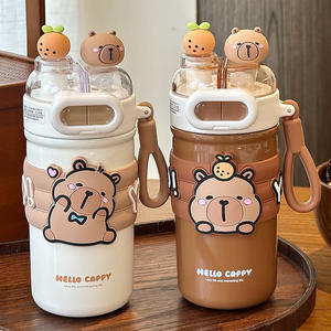 Hello Cappy Dual-Drink Insulated Water Bottle 316 <b>Stainless</b> <b>Steel</b> Straw <b>Cup</b> For Children Back To School Summer 2025 - Product Image 5