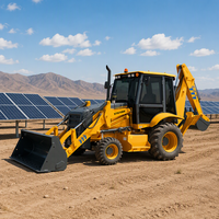 SBH388T Diesel Backhoe Loader 192kW Wheel Loader 3.8m3 Bucket 6800kg Berat Operasi Mesin Pemuat Depan