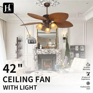 Ventilador de Techo Decorativo Moderno de 52 Pulgadas con 5 Aspas y Luz LED, Control Remoto, Cuerpo de Hierro y Motor de CC, Producto Nuevo - Product Image 2