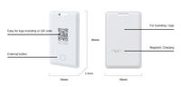 Insignia Bluetooth portátil y recargable C3 Ip67 baliza impermeable de largo alcance Ble Ibeacon Sos botón Gestión de personal