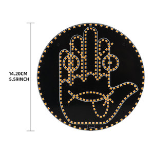 Feux d'avertissement à led Télécommande Funny Finger Car Interior Light Rear Window for Car Accessories LED Gesture Car Emoticon Light - Product Image 5