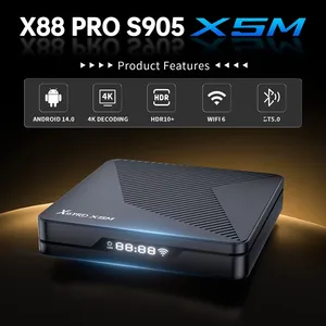 TV Box Android 14 Amlogic S905X5-M Directo de Fábrica, X88 Pro X5M AI-SR, <span class=keywords><strong>Super</strong></span> Resolución 8K, Smart TV Box con Gigabit Ethernet - Product Image 4