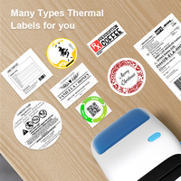 Impresora de Etiquetas de Envío en Blanco y Negro de 4x6 con Compartimento de Papel Grande ZY910 A6 Impresora Térmica de Códigos de Barras
