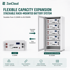 Batería de Litio LiFePO4 de Larga Duración al por Mayor, Protección IP20, Comunicación CAN/RS485/WiFi, 6000 Ciclos, Almacenamiento de Energía - Product Image 5