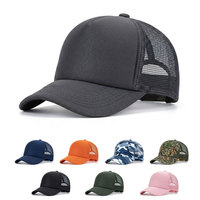 Gorra Trucker de Malla con Logotipo Personalizado, 5 Paneles, Transpirable, Bordado, Color en Contraste, Gorra de Béisbol con Impresión Puff, Estilo Hip Hop para Exteriores