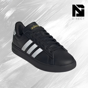 <span class=keywords><strong>Adidas</strong></span> Wmns Grand <span class=keywords><strong>Court</strong></span> <span class=keywords><strong>2.0</strong></span> 'สีดำสีขาว' รองเท้าสีขาวทองเมทัลลิกแบบผูกเชือกรองเท้าผ้าใบทรงกลมรองเท้าสเก็ตบอร์ด - Product Image 2