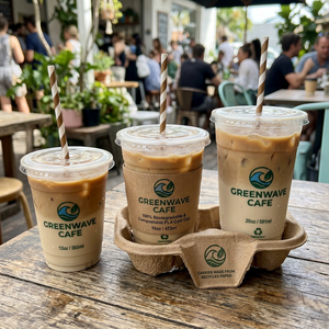 <span class=keywords><strong>Portabicchieri</strong></span> da Asporto AT PACK per 2 Bicchieri di Carta, Porta Bevande Ecologico per Caffè, Porta Bicchieri per Bevande Calde con Manico - Product Image 6