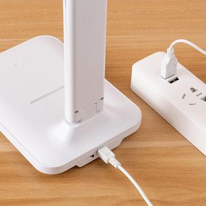 Lámpara de escritorio <span class=keywords><strong>LED</strong></span> con control táctil, lámpara de mesa Protección ocular Atenuación táctil Carga 180 grados Diseño de soporte plegable con tapa - Product Image 6
