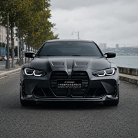 Kit carrosserie complet en fibre de carbone sèche style MP pour BMW M3 M4 G80 G82, comprenant lèvre avant, jupes latérales, diffuseur arrière et spoiler, 2021+