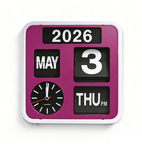 <span class=keywords><strong>Reloj</strong></span> de Pared con Calendario de Hojas Intercambiables para Decoración del Hogar - Product Image 1