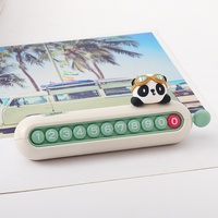 Plaque de stationnement temporaire personnalisée en PVC rotative, thème IP, avec numéro de téléphone pour véhicule, à base DIY