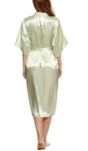 Elegante menta verde de la boda de novia de poliéster Sexy ropa de dormir ropa de baño <span class=keywords><strong>Spa</strong></span> - Product Image 5