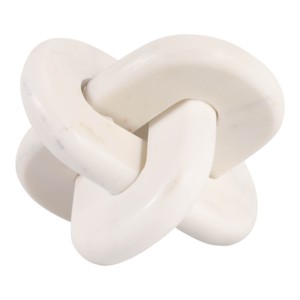 Scultura a nodo in marmo per l'arredamento del soggiorno, decorazione da tavolo per bagno, ufficio, mensola, ingresso, consolle. - Product Image 3