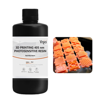 Lilin merah Resin fotosensitif Resin baik untuk detail permukaan halus 405nm cahaya menyembuhkan Resin perhiasan kerajinan